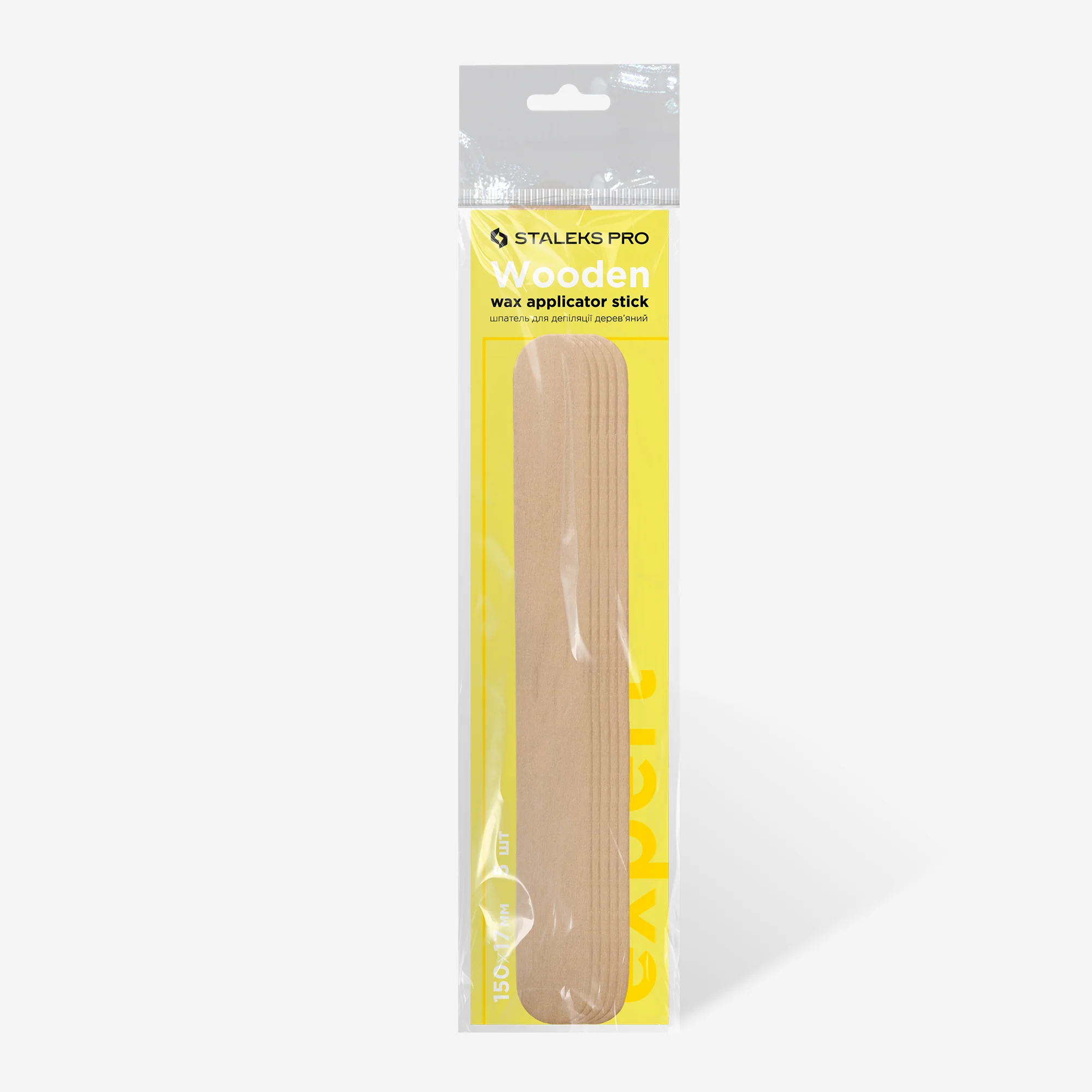 STALEKS EXPERT Wooden wax applicator stick, 150x17 mm (5 pcs) - Image 3