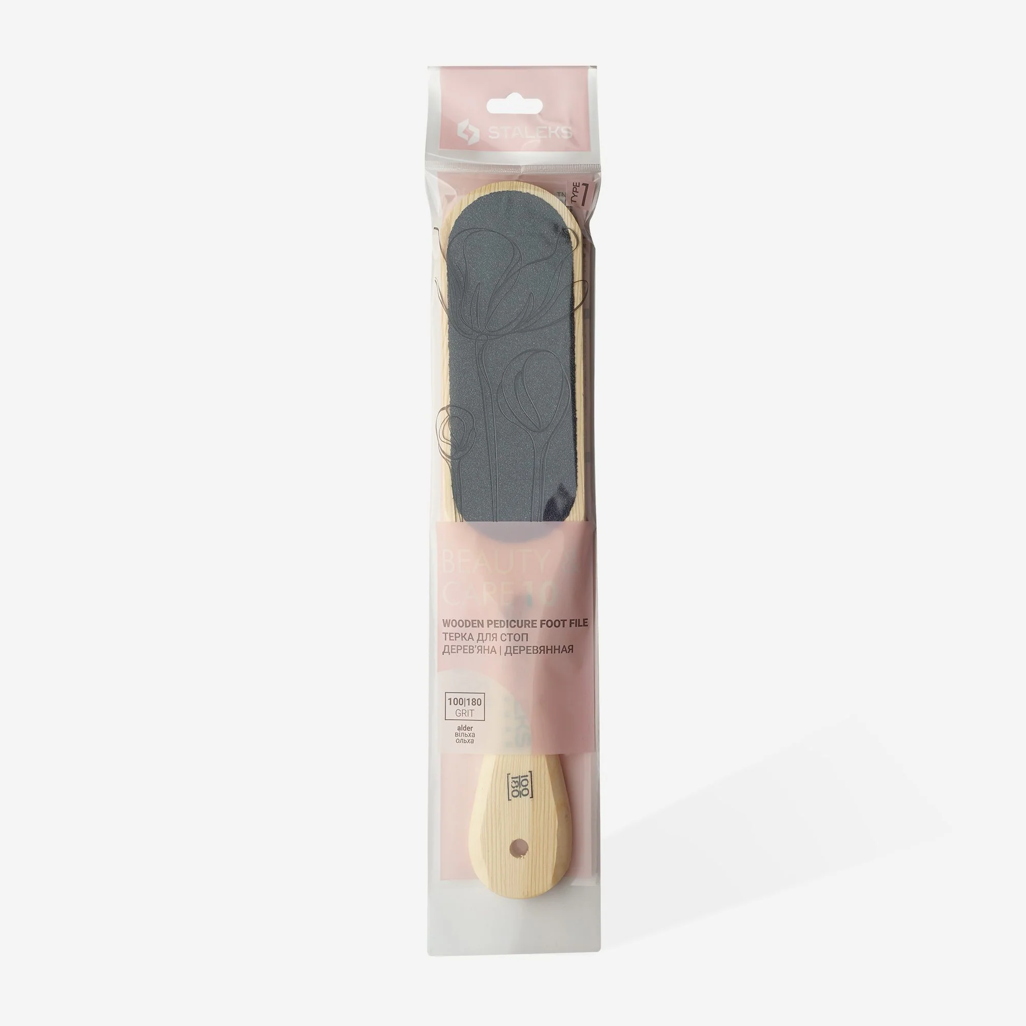 STALEKS BEAUTY & CARE 10 TYPE 1 Double-sided wooden foot file, 100/180 grit - Image 3